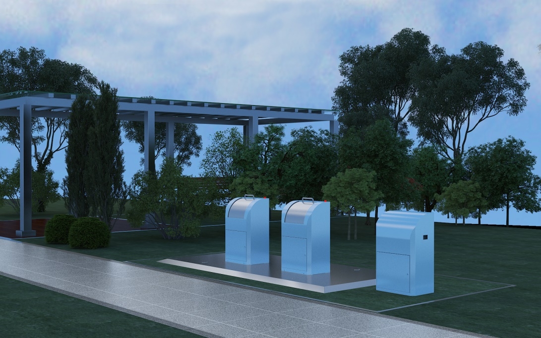 After the platform drops (normal state) schematic diagram