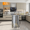 Indoor Stainless Steel Pedal Trash Can