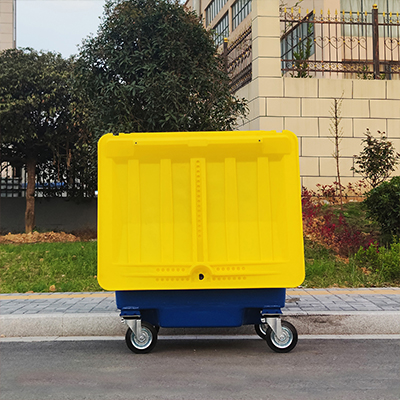 waste bin / 1100l metal garbage container