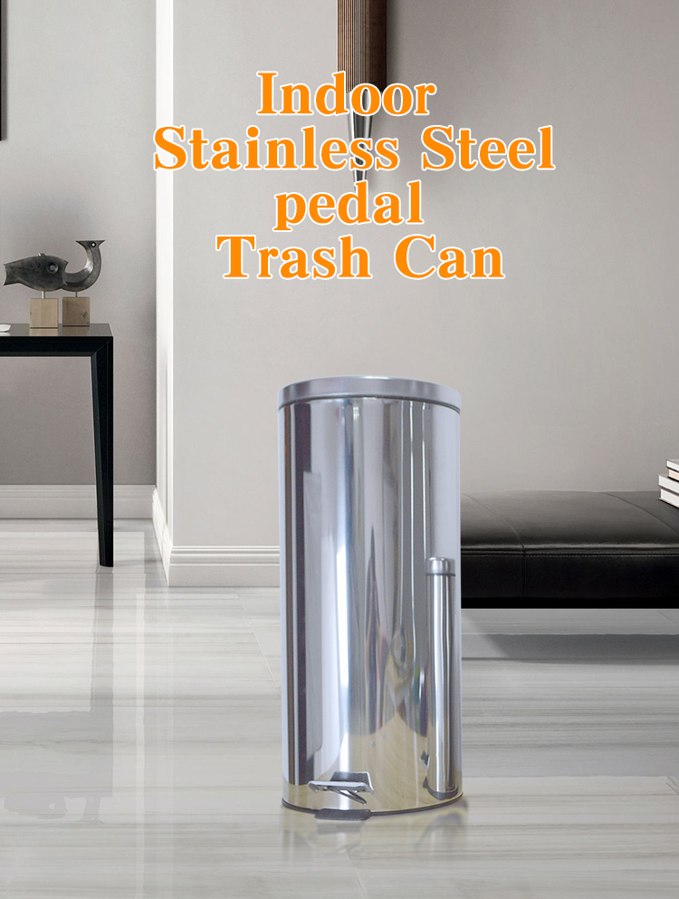 stainless steel garbage bin