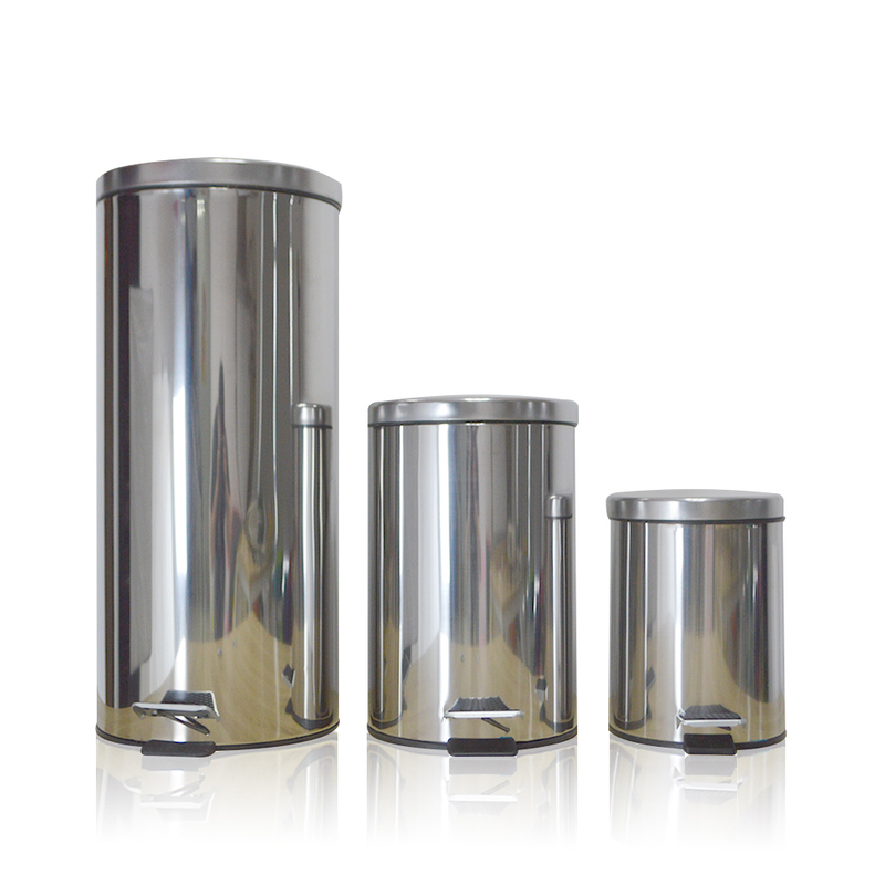 Indoor Stainless Steel Pedal Trash Can