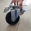 Industrial heavy duty 8 inch rubber casters wheel with Brackets