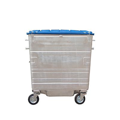 outdoor 1100l hot dip galvanzation foot pedal waste bin
