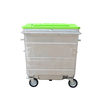 1100L-6-7 Galvanized Black Steel Dustbin