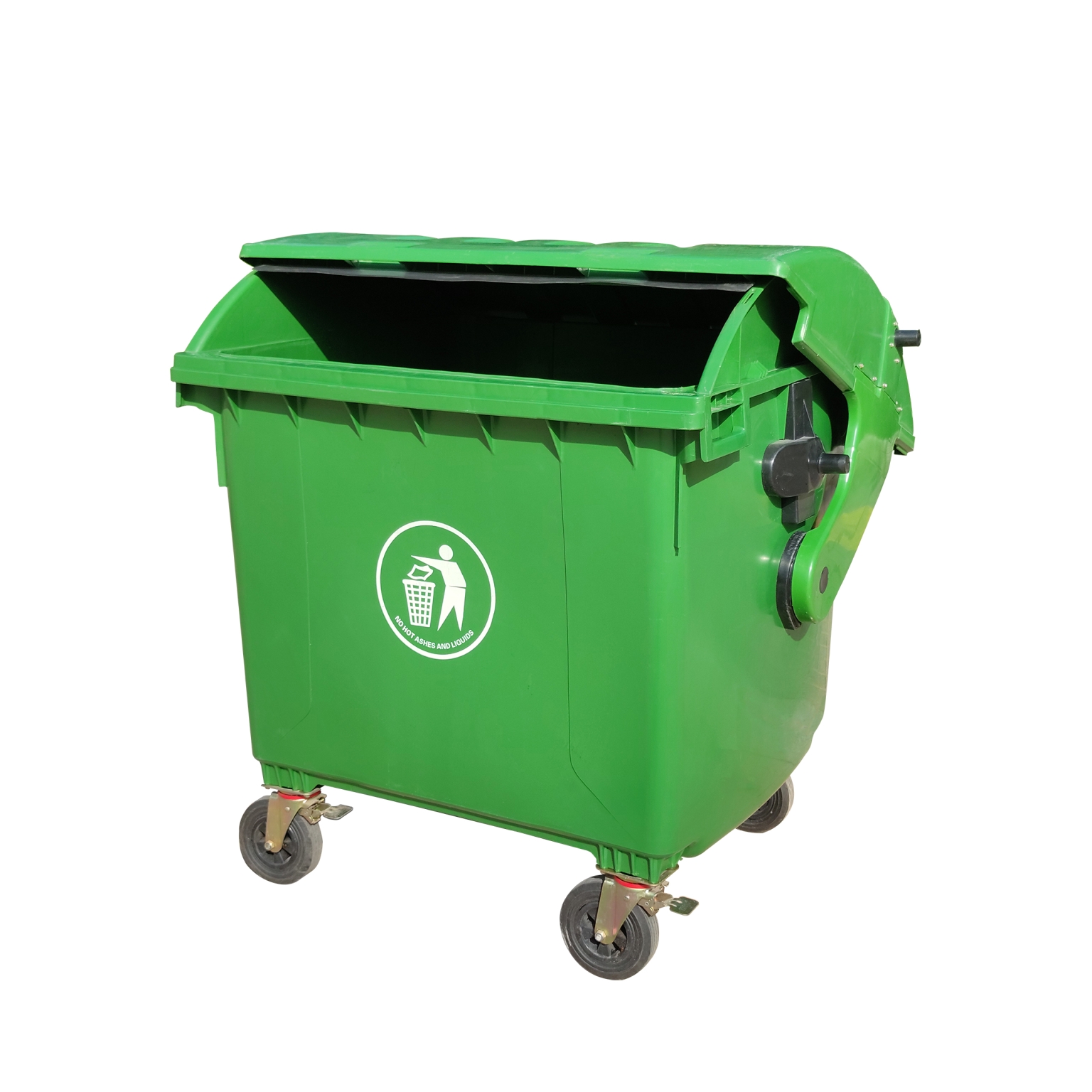 PG-1200A Big Size Movable Outdoor Plastic Garbage Container 