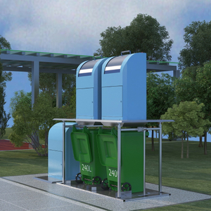 City Underground Trash Container Waste Collection Management System