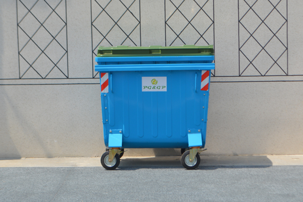 galvanized dustbin