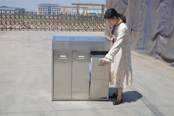 metal waste container