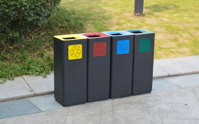 60L Street Litter Garbage Bin