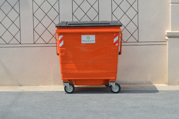 1100lt metal garbage container