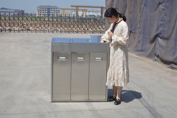 metal waste container