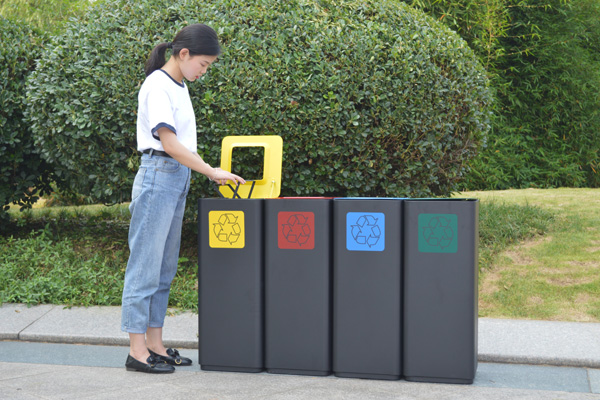 galvanized metal dumpster
