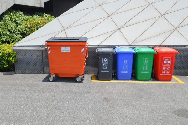 1100lt metal garbage container