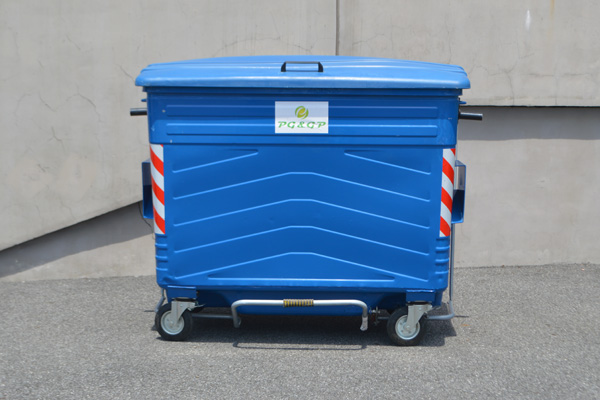 1700 liter metal waste container