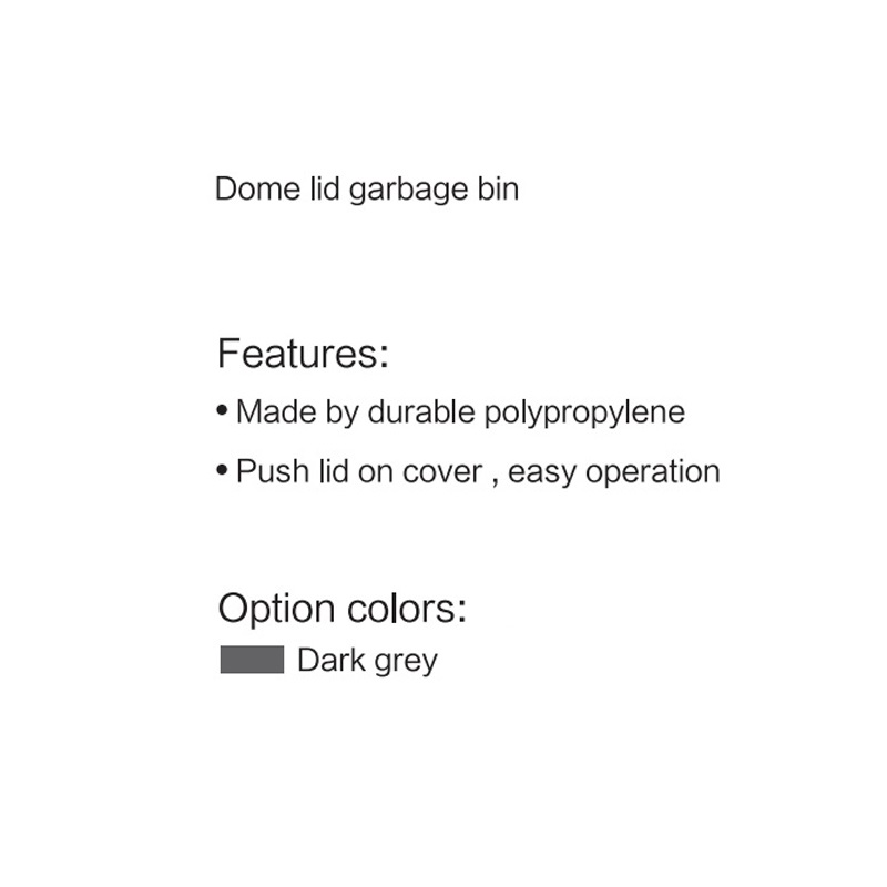 dome lid garbage bin