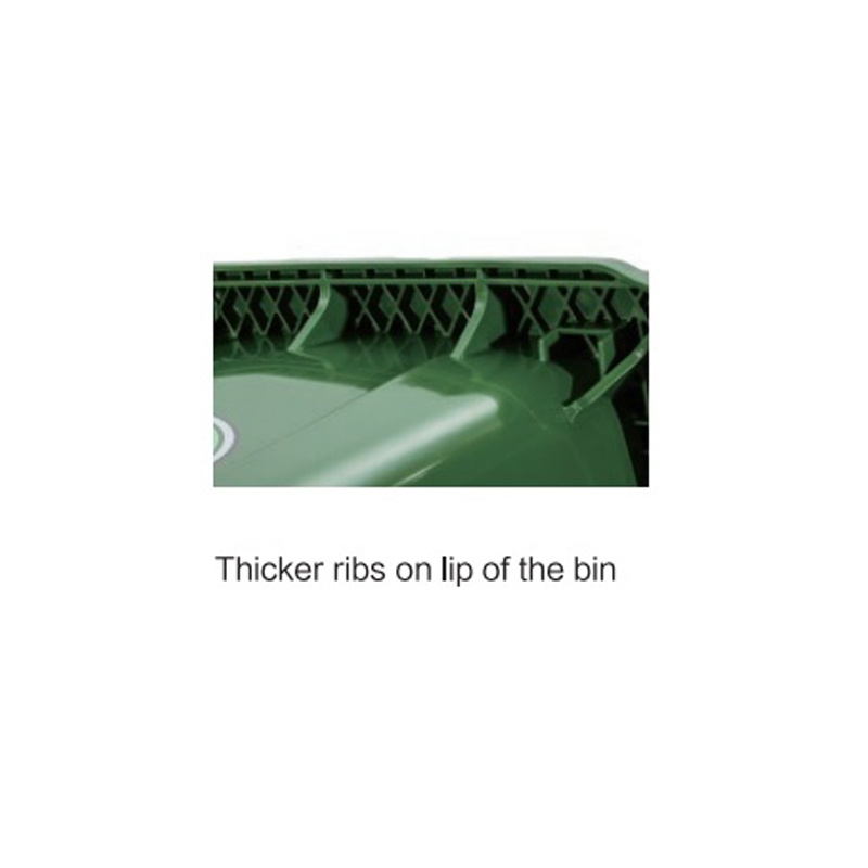 360L plastic trash can